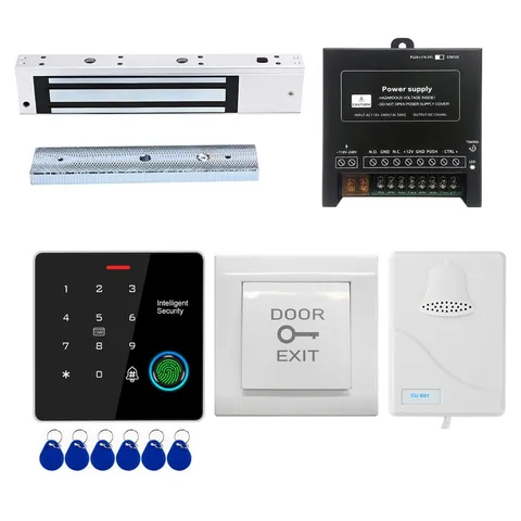 Door Access Control System IP67 Waterproof RFID Fingerprint Keypad Exit Butto...