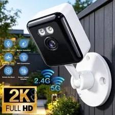 2K 2.4G 5G Home Indoor plug-in smart security camera 3MP with White LED Light