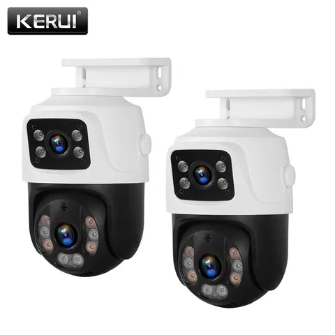 2PC POE Dual Lens 6MP HD Security Camera 2-Way Talk Motion Detection CCTV Camera
