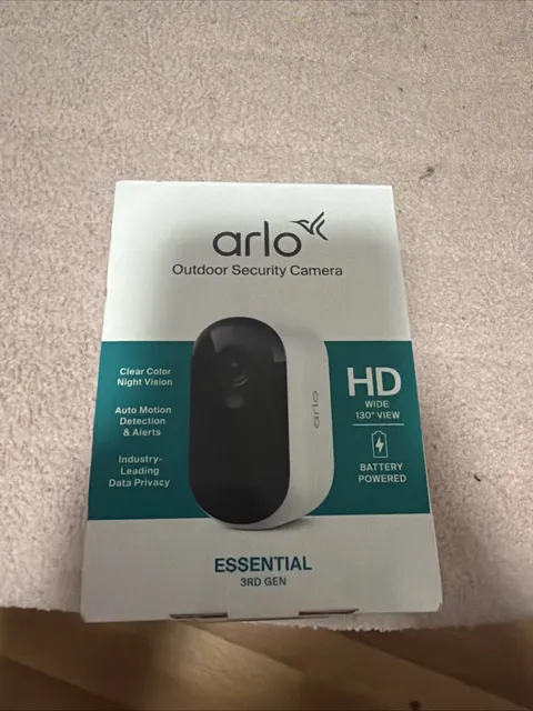 Arlo Essential 3rd Gen 1080P HD Outdoor Security Camera (2025)
