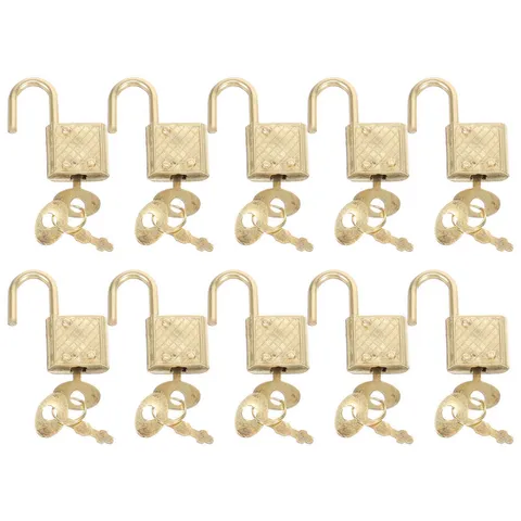 10 Pcs School Teaching Lock Miniature Padlock Strong Padlocks Portable Bags