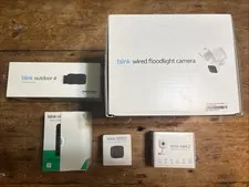 2023 Blink Security System Camera Set, Doorbell Camera, Floodlight, & More