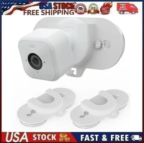 2pk Versatile Blink Camera Mount with Dual Suction Cups No-Drill Installation Wt