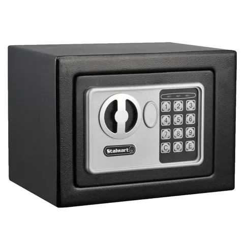 Digital Security Box - Compact Steel Combination Lock Box with Electronic Key...