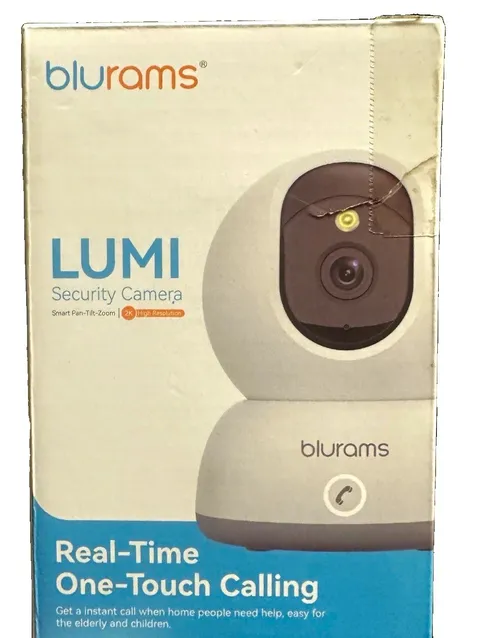 (4) blurams LUMI 2K Pan-Tilt Zoom Indoor Wi-Fi IP Security Camera, Whit