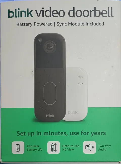 Blink Video Doorbell System with Head-to-Toe HD View