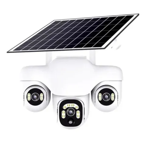 Solar Cam for Home – Waterproof, Wiring‑Free, 3‑Screen Monitor
