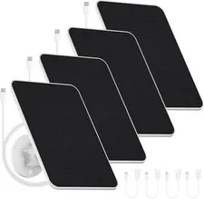 Solar Panel for Eufy Camera,Security Camera, 4W Solar Panels for Eufycam E, 2/2P
