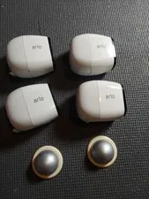Lot Of 4 Netgear Arlo VMC4030 Wireless Security Camera... No batteries