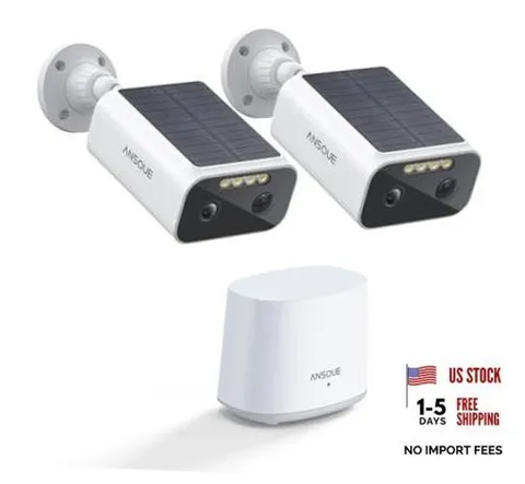 Security Cameras Wireless Outdoor Home System, No Subscription 2-Camera-Kit