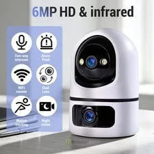 Wireless Dual-lens Pan Tilt 2K 5G Camera WiFi Security Camera Indoor Smartcamera
