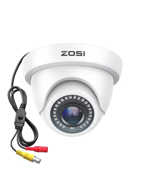 2.0MP HD 1080P 1920TVL Hybrid 4-in-1 CCTV Dome Security Camera, White