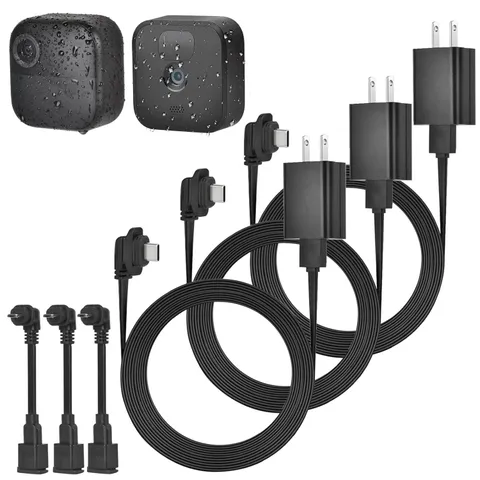 3Pack 25Ft/7.5M Power Adapter for Blink Outdoor 4 &, Weatherproof Flat Power