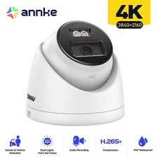 ANNKE 4K POE Security IP Camera Audio C800 Color Night Human Vehicle Detection