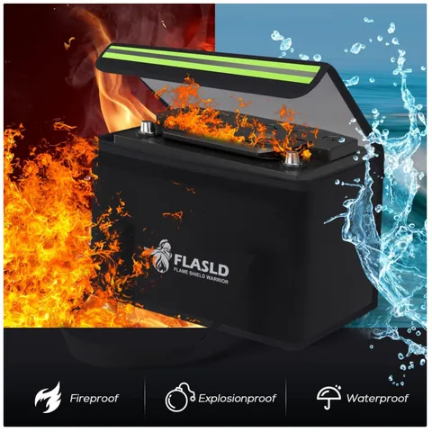 Heavy-Duty Fireproof Bag for Battery Storage, 14 x 9.5in