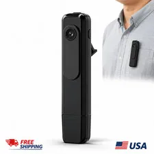 1080P Mini Body Camera Wearable Clip Video Recorder USB Portable No WiFi Black