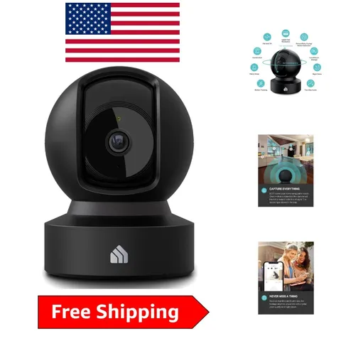 Kasa 1080p HD Indoor Security Camera with Pan/Tilt, 2-Way Audio, Night Vision