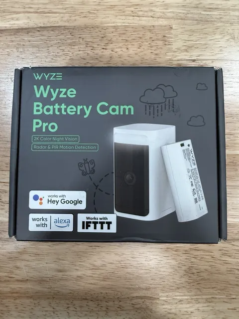 Wyze BATTERY Cam PRO 2k Security Outdoor/indoor Camera Brand New SEALED - White
