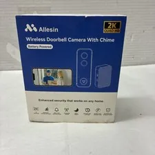 Allesin Wireless Doorbell Camera With Chime Battery Powered