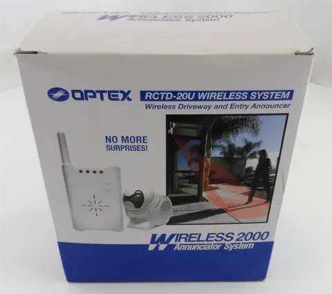 Optex RCTD20U 2000ft Wireless Driveway Alert System Kit New in Open Box