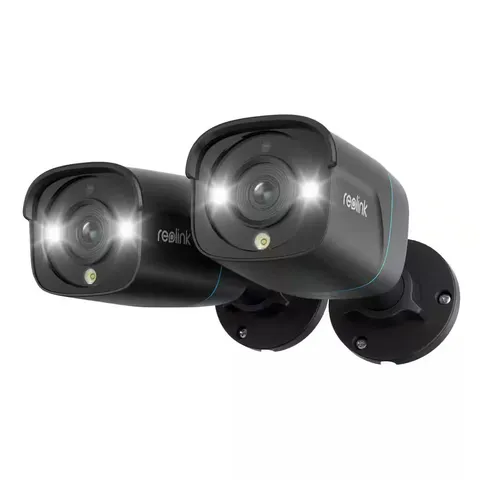 P330 8MP Add-On Outdoor HD Hardwired Network Bullet POE Security Camera with Nig