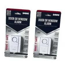 2 Pack Sabre Wireless Door or Window Alarm - 120dB Loud Home Security - NEW