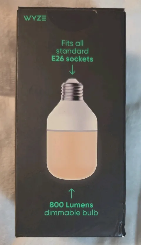WYZE Accessory Bulb for WYZE Bulb Camera E26 Socket / 800 Lumens / NEW Sealed