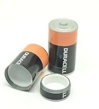 BATTERY-SHAPED PILL HOLDER STASH DIVERSION SAFE FOR STORAGE D-CELL