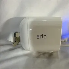 Arlo Essential VMC2030 White Security Camera Night Vision Powers On No Cover