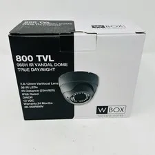 WBox Technologies 800 TVL 960H IR Vandal Dome True Day/Night