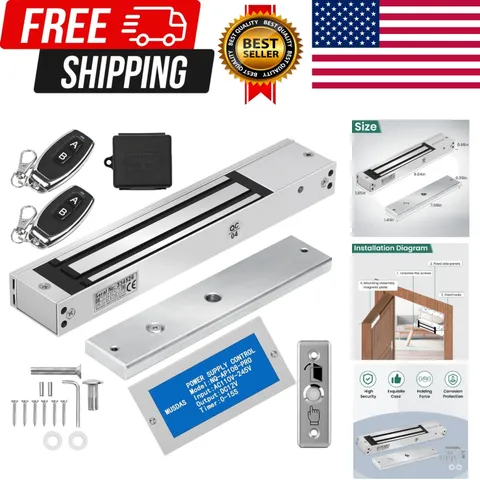 Access Control Outswinging 600lb Electromagnetic Door Lock | Access Control K...
