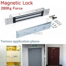 280KG Flush Mount Magnetic Lock Single Door Indoor Concealed Non-Waterproof