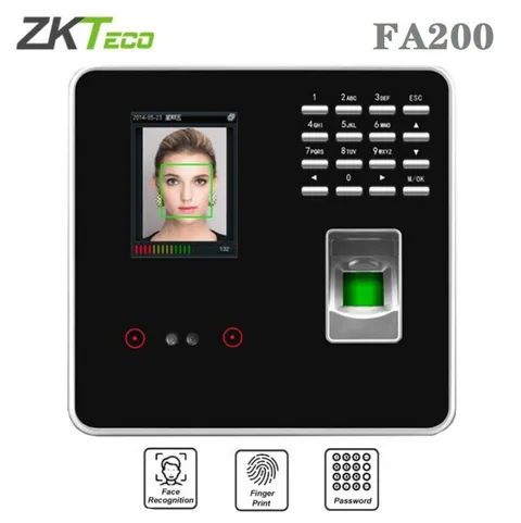ZKTeco FA200 Face Fingerprint Time Attendance Door Access Control Free Software
