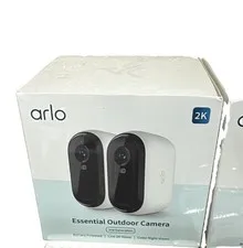 Arlo Essential Security Camera 2K | Outdoor-Indoor | 2nd Gen 2 pack