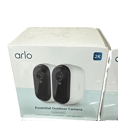 Arlo Essential Security Camera 2K | Outdoor-Indoor | 2nd Gen 2 pack