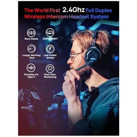 XTALK X2 Intercom System - Noise Cancellation Technology