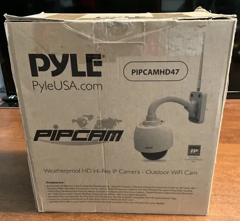 Pyle PIPCAMHD47 Weatherproof HD Hi-Res IP Camera - Outdoor WiFi Security