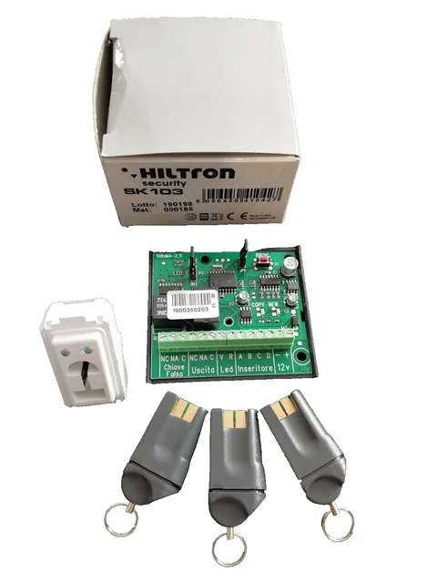 Hiltron Kit 3 electronic keys article code SK103 ANTI-THEFT Bticino Magic