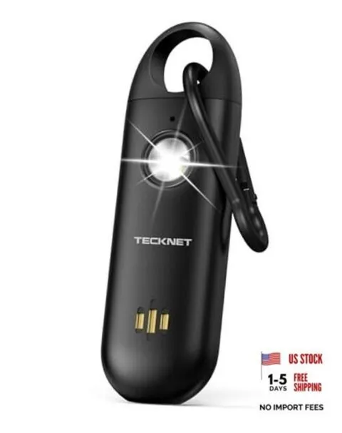 Personal Safety Alarm,Portable Personal Alarm for Women with Flashing Black