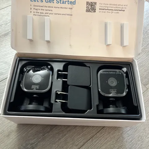 Blink Mini 2-Pack Indoor 1080p HD Security Cameras with Wi-Fi, Black