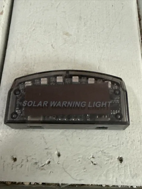 6 LED Solar Charger Energy Security Burglar Alarm Anti-theft Flash Sensor Light
