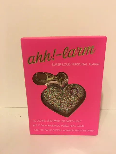 Ahh!-larm Super Loud Personal Alarm Panic Button New Glitter Confetti Color