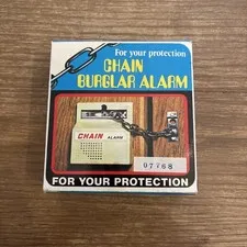 Vintage Chain Burglar Alarm NOS in Box Home Protection Security Siren #300 