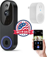 Timbre inalámbrico con cámara y audio bidireccional, Wi-Fi de 1080p