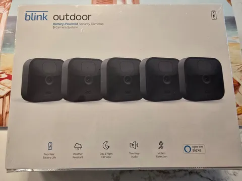 Blink Outdoor Wireless Security Camera System- 5 Camera kit,  Sealed!