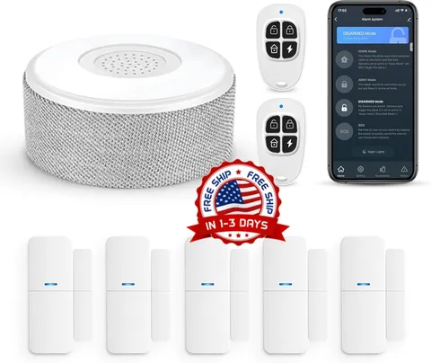 Alarma Para Casa Kit Ventanas De Seguridad Alarmas House Home Inalambrico Sirena