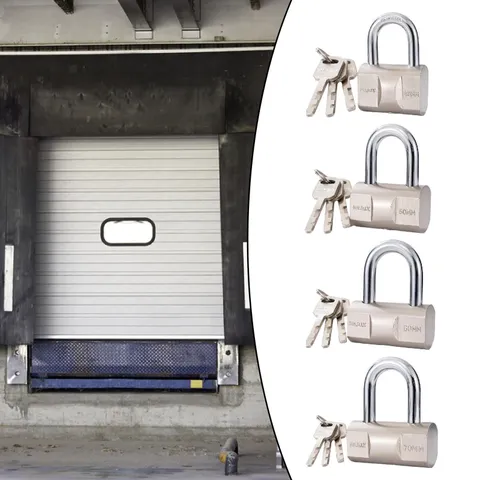 Padlock with 3 Keys Small Lock Home Hardware Applications Keyed Lock for Fence