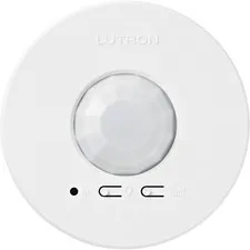 Lutron Radio Powr Savr LRF2-OCR2B-P-WH PIR Ceiling Occupancy Sensor White