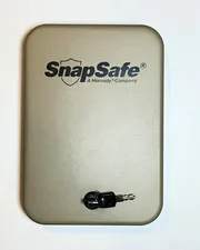 SnapSafe Portable Key Lock Metal Gun Safe Lockbox Case Gray Small