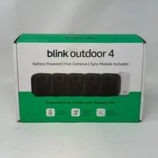New Blink Outdoor 4 Smart Wireless Security Camera System B0B1N5782V